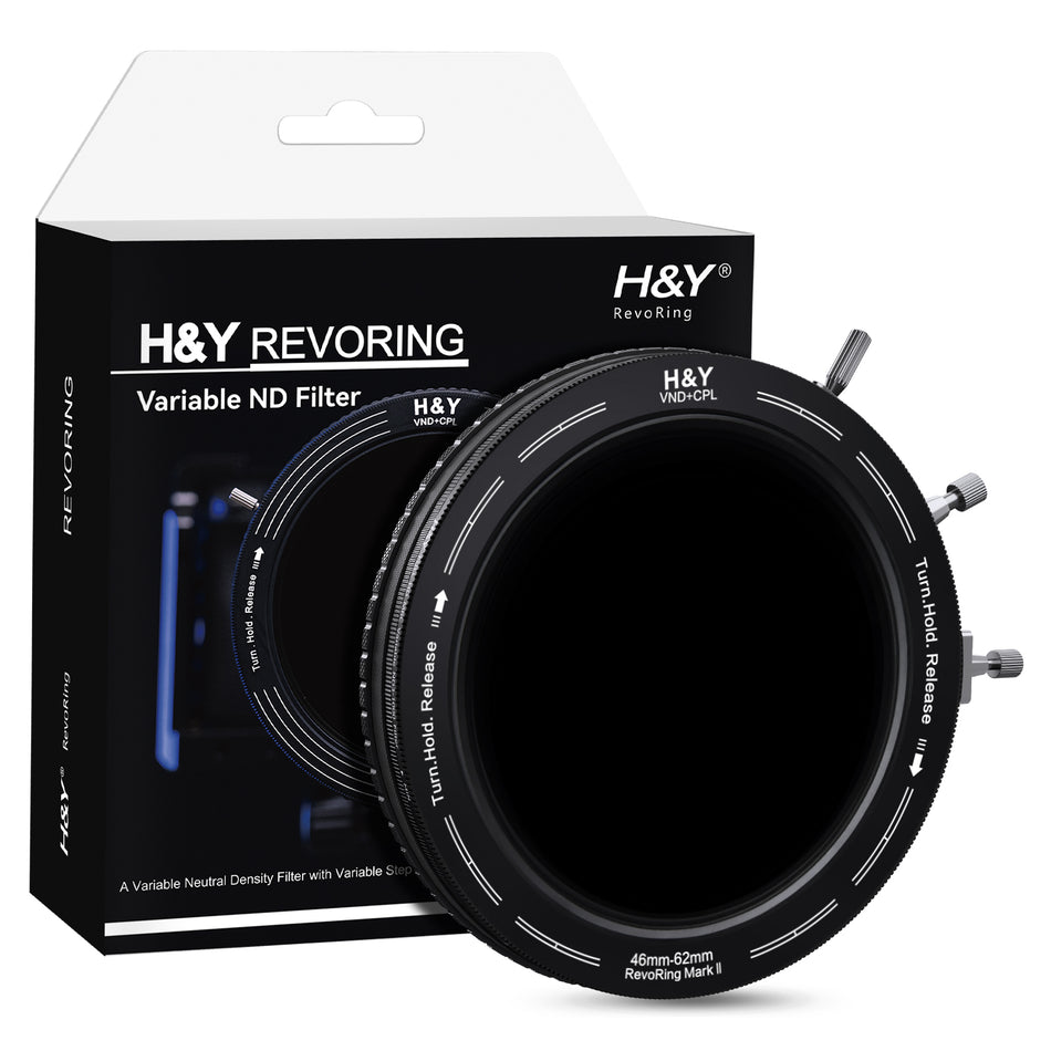 H&Y Filters RevoRing MKII Variable ND3-ND1000 & Circular Polarizer Filter (46-62mm)