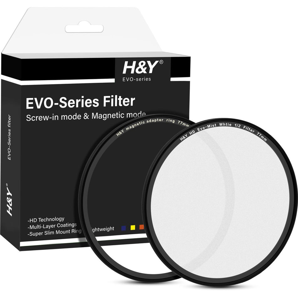 H&Y Filters HD EVO-Series Magnetic White Mist (1/2) Filter & Adapter Ring - 72mm