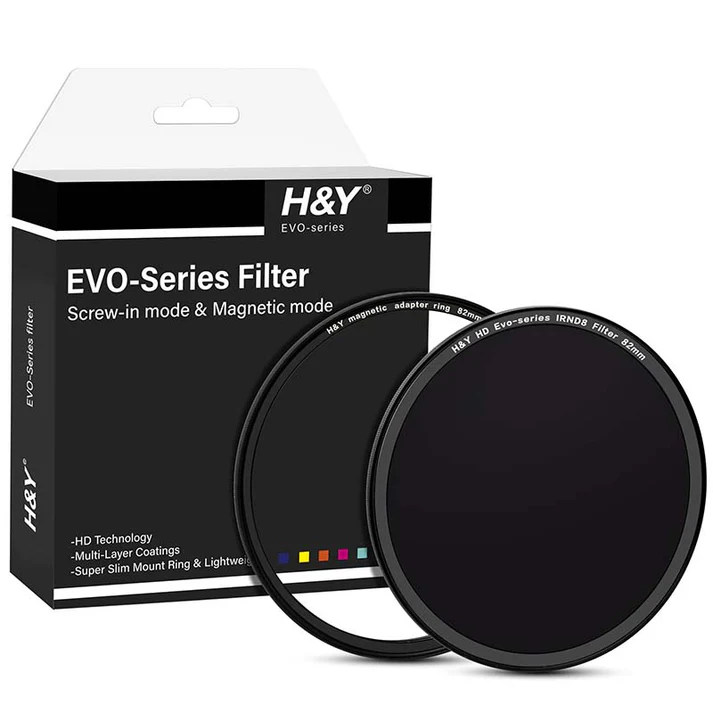 H&Y Filters HD EVO-Series Magnetic IRND8 Filter & Adapter Ring - 95mm