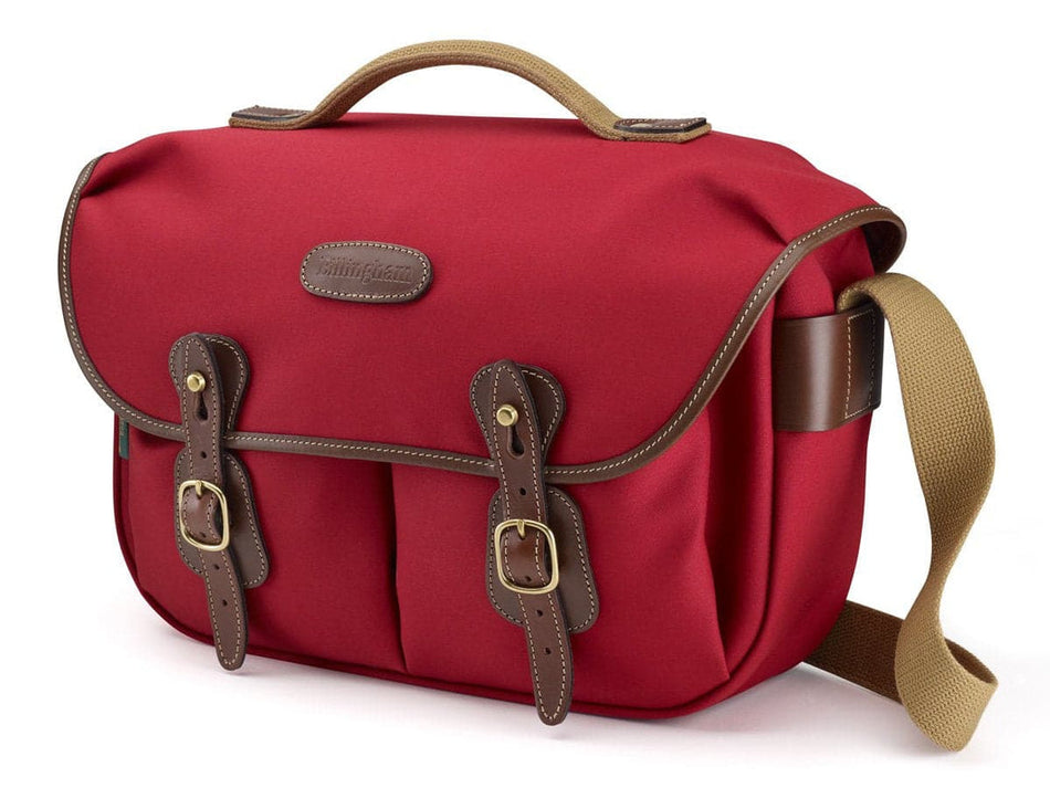 Billingham Hadley Pro Camera Bag - Burgundy Canvas / Chocolate Leather