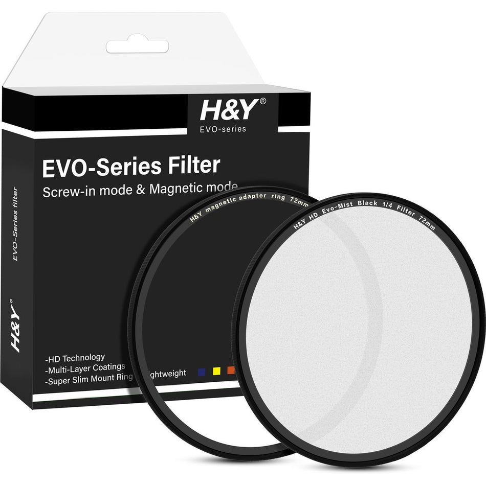 H&Y Filters HD EVO-Series Magnetic Black Mist (1/4) Filter Kit - 72mm