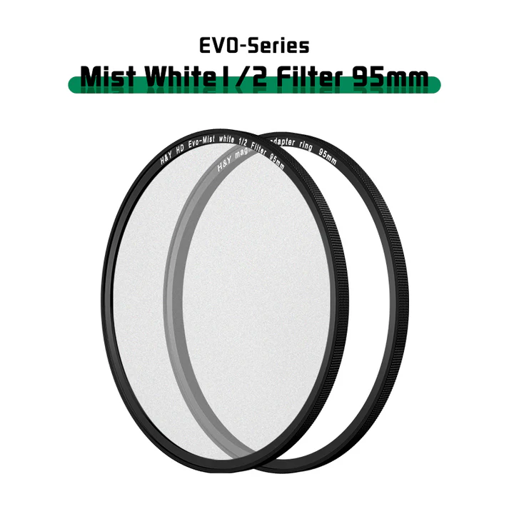 H&Y Filters HD EVO-Series Magnetic White Mist (1/2) Filter Kit - 95mm