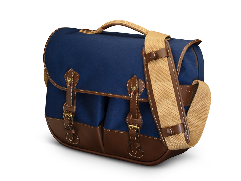 Billingham Eventer MKII Camera Bag - Navy Canvas / Chocoate Leather