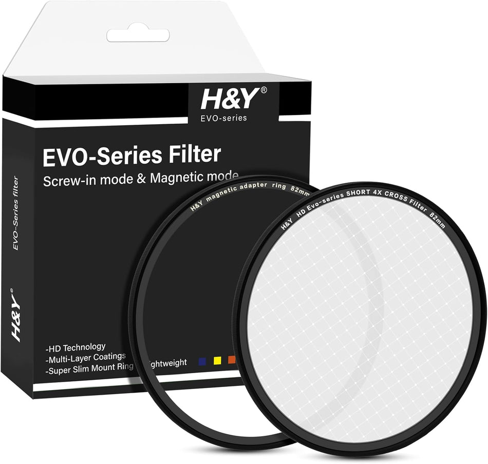 H&Y Filters HD EVO-Series Magnetic Short 4X Cross Star Filter Kit - 82mm