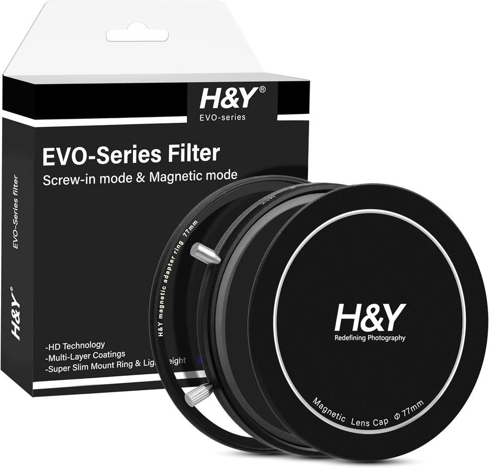 H&Y Filters HD EVO-Series Magnetic Variable ND3-1000+CPL Filter Kit - 77mm