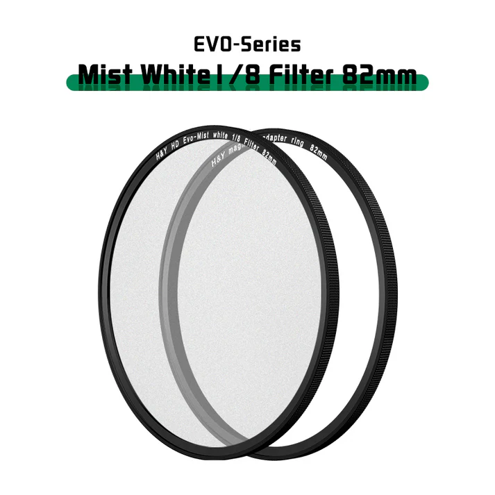 H&Y Filters HD EVO-Series Magnetic White Mist (1/8) Filter & Adapter Ring - 82mm