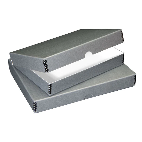 Print File FSBG1114 Grey Clamshell Metal Edge Box 11-1/2x14-1/2x1-3/4