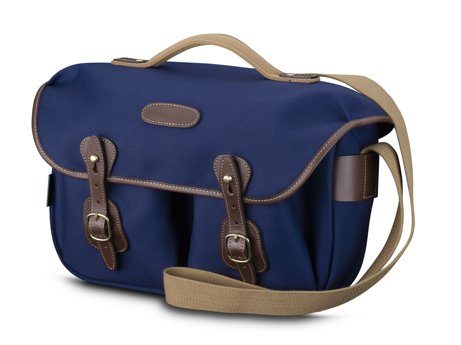 Billingham Hadley Pro Camera Bag - Navy Canvas / Chocolate Leather