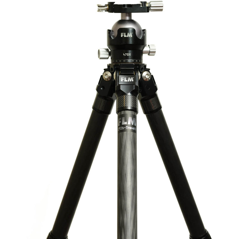 FLM CP26-Travel II Kit inc 47GX with QLB 50 -26mm 5 Section Carbon Fibre Tripod 43/146cm