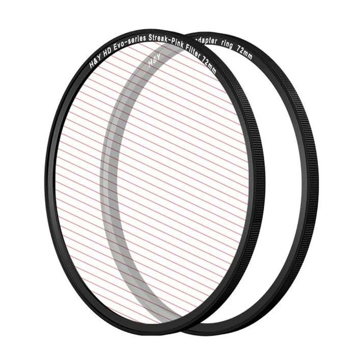 H&Y Filters HD EVO-Series Magnetic Pink Streak Filter & Adapter Ring - 72mm