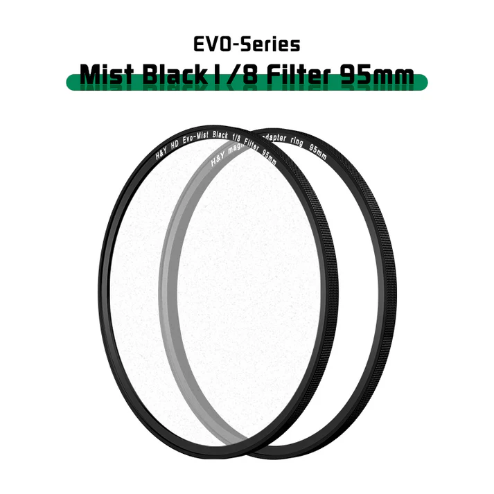 H&Y Filters HD EVO-Series Magnetic Black Mist (1/8) Filter & Adapter Ring - 95mm