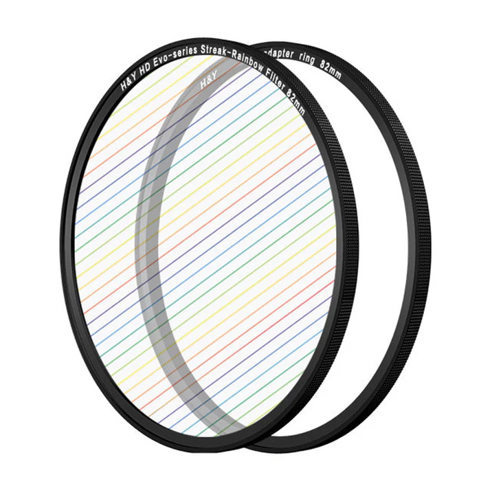 H&Y Filters HD EVO-Series Magnetic Rainbow Streak Filter & Adapter Ring - 82mm