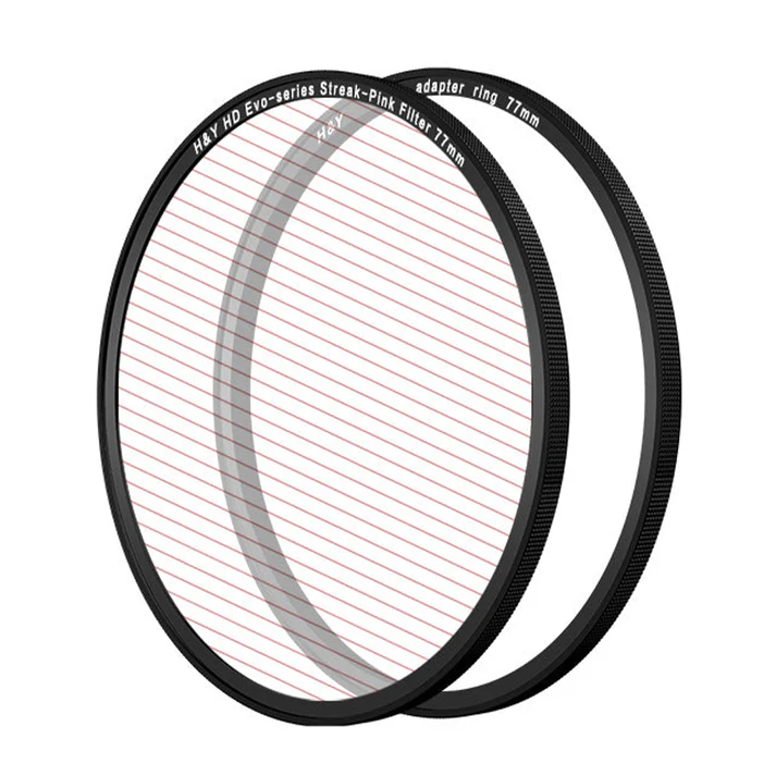 H&Y Filters HD EVO-Series Magnetic Pink Streak Filter & Adapter Ring - 77mm