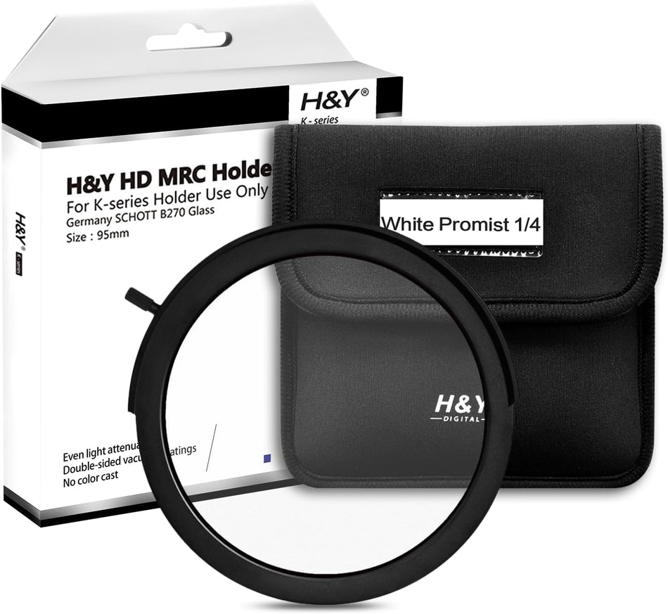 H&Y Filters Drop-in (95mm) White Mist (1/4) Filter for RevoRing Swift Drop-in Racks & K-Series Magnetic Holder