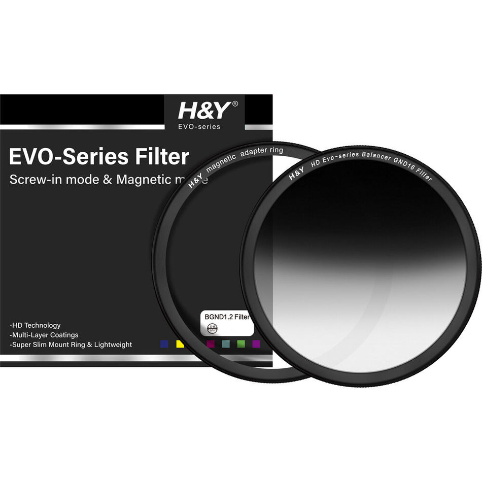 H&Y Filters HD EVO-Series Magnetic Balancer GND16 (4 Stop) Filter & Adapter Ring - 67mm