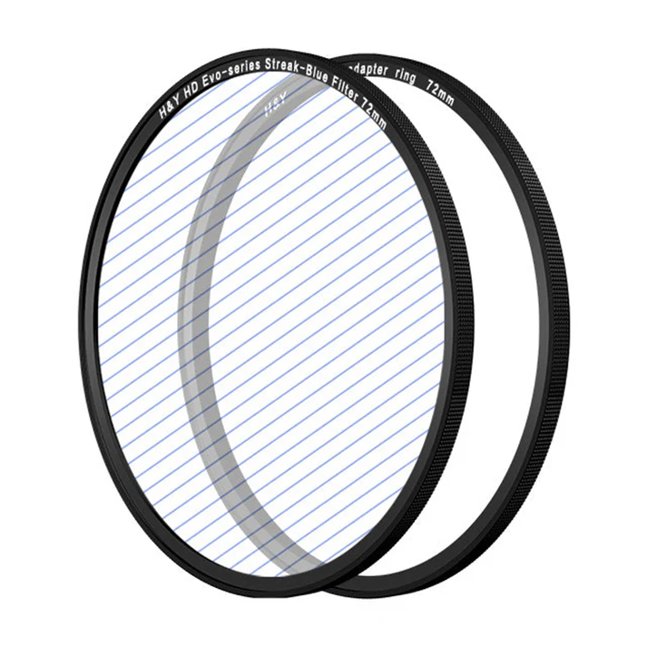 H&Y Filters HD EVO-Series Magnetic Blue Streak Filter & Adapter Ring - 72mm