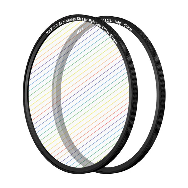 H&Y Filters HD EVO-Series Magnetic Rainbow Streak Filter & Adapter Ring - 67mm