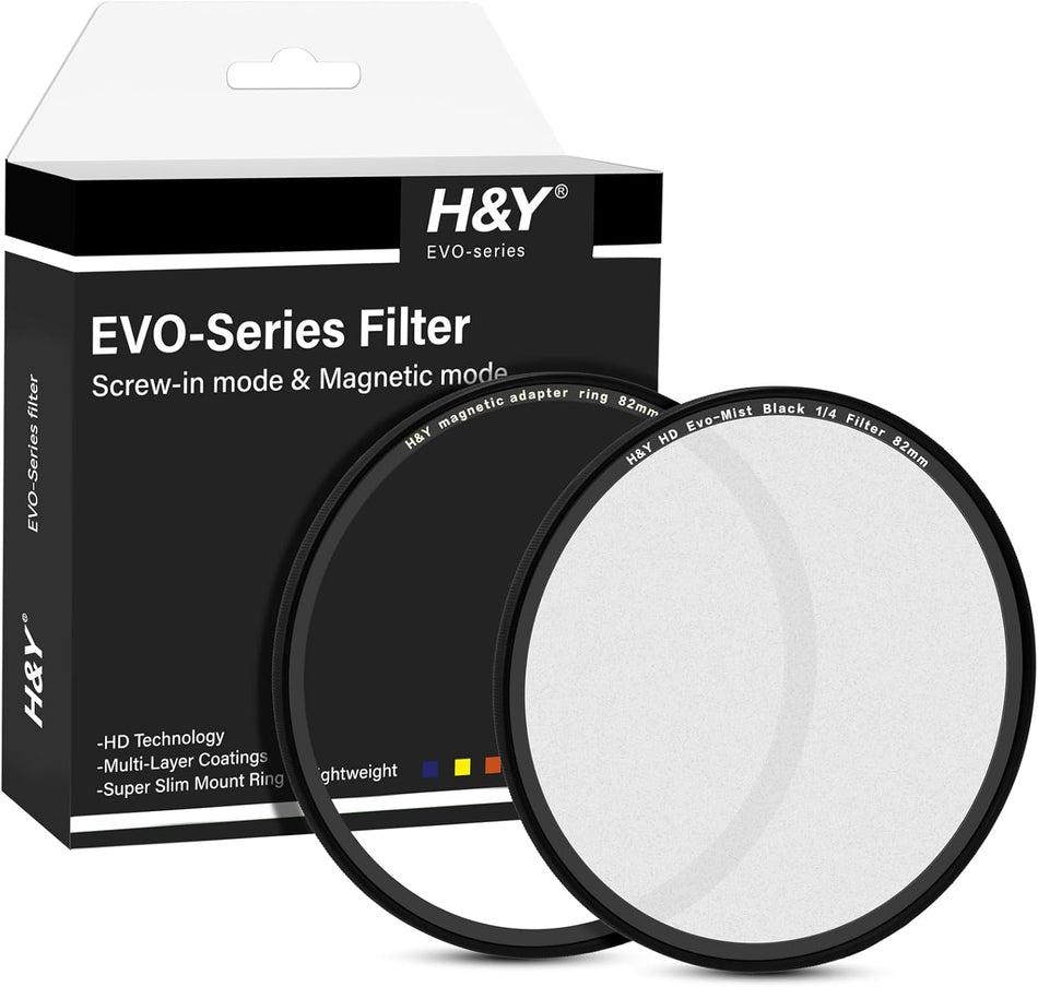 H&Y Filters HD EVO-Series Magnetic Black Mist (1/4) Filter Kit - 82mm