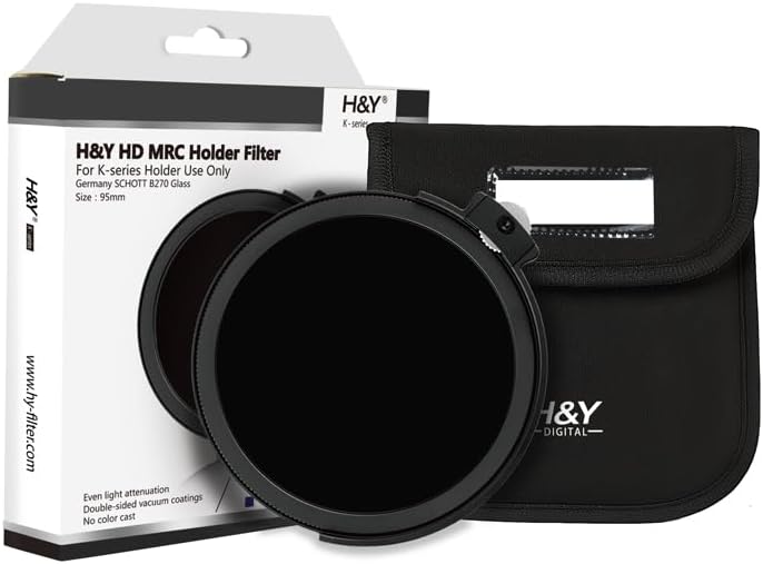 H&Y Filters Drop-in (95mm) ND1000+CPL Filter for RevoRing Swift Drop-in Racks & K-Series Magnetic Holder