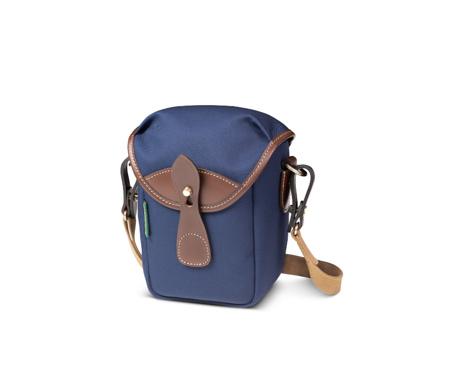 Billingham 72 Camera Bag - Navy Canvas / Chocolate Leather