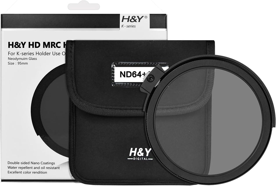 H&Y Filters Drop-in (95mm) ND64+CPL Filter for RevoRing Swift Drop-in Racks & K-Series Magnetic Holder