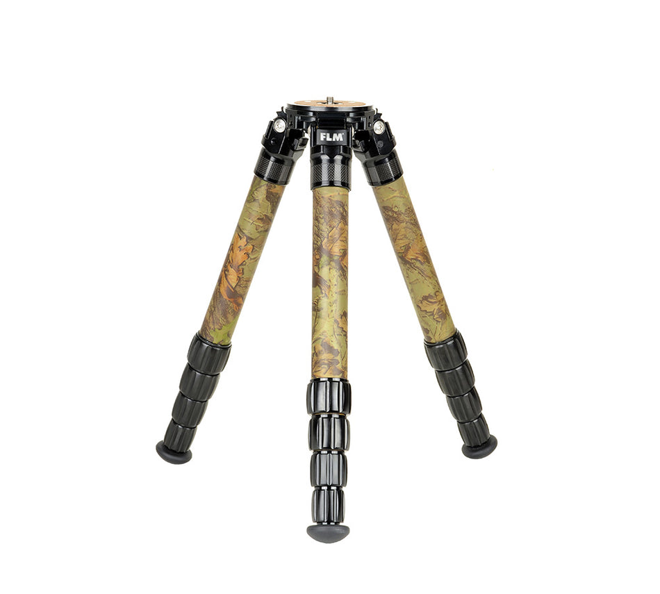 FLM CP34-S5F II Camouflage 34mm 5 Section Carbon Fibre Tripod 45/134cm