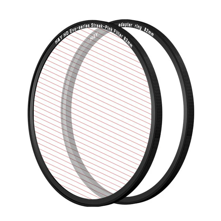 H&Y Filters HD EVO-Series Magnetic Pink Streak Filter & Adapter Ring - 82mm