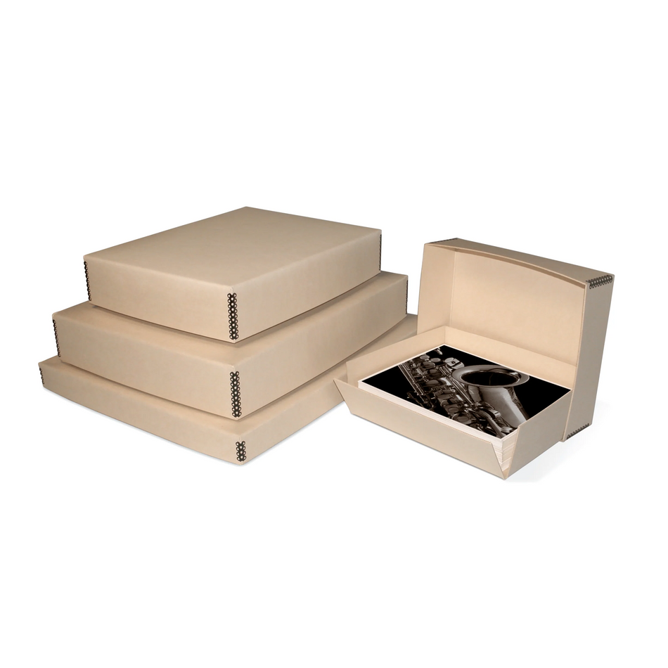 Print File TDF22283 Tan Drop-Front Metal Edge Archival Box 22-1/2x28-1/2x1-1/2