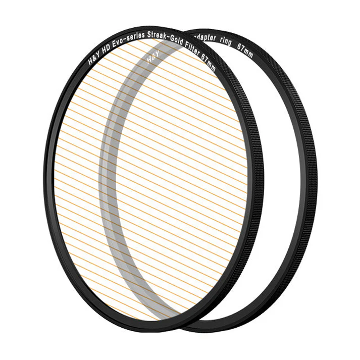 H&Y Filters HD EVO-Series Magnetic Gold Streak Filter & Adapter Ring - 67mm