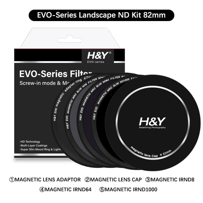 H&Y Filters HD EVO-Series Magnetic Landscape ND Filter Kit - 82mm