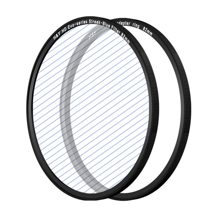 H&Y Filters HD EVO-Series Magnetic Blue Streak Filter & Adapter Ring - 82mm