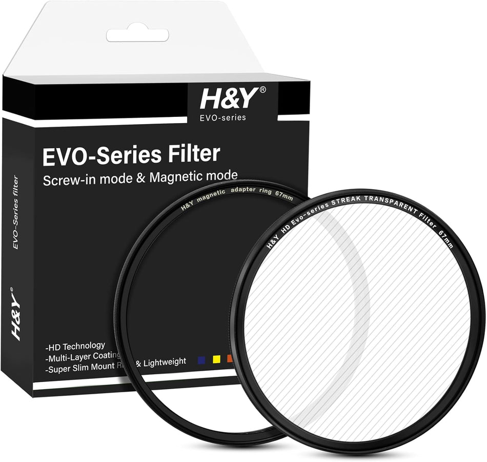 H&Y Filters HD EVO-Series Magnetic Transparent Streak Filter - 67mm