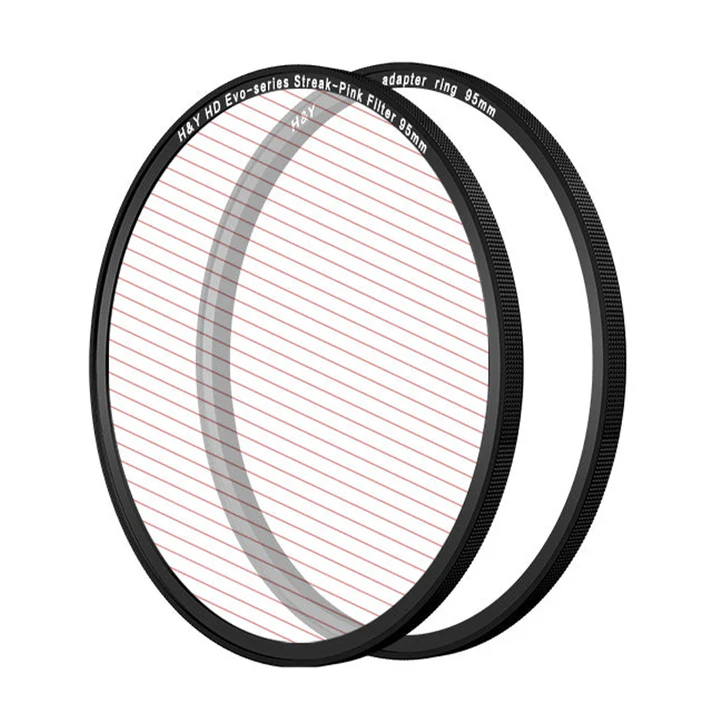 H&Y Filters HD EVO-Series Magnetic Pink Streak Filter & Adapter Ring - 95mm