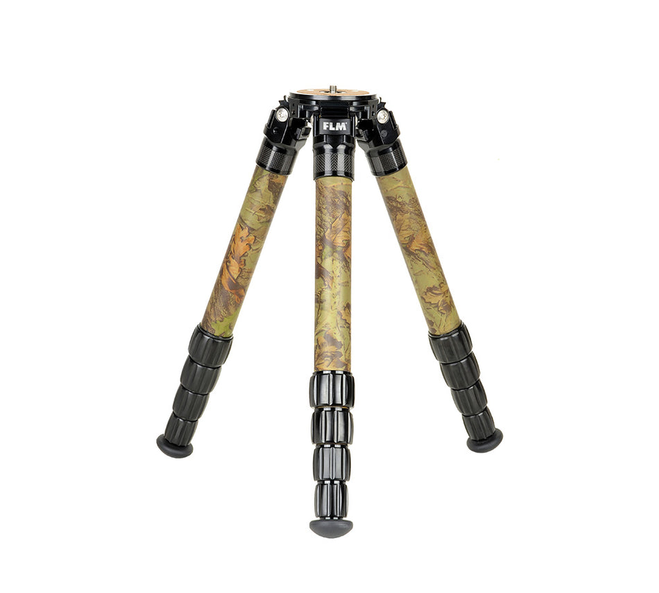 FLM CP38-M5F II Camouflage 34mm 5 Section Carbon Fibre Tripod 50/157cm