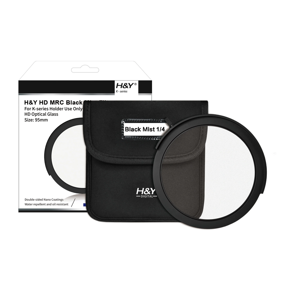 H&Y Filters Drop-in (95mm) Black Mist (1/2) Filter for RevoRing Swift Drop-in Racks & K-Series Magnetic Holder