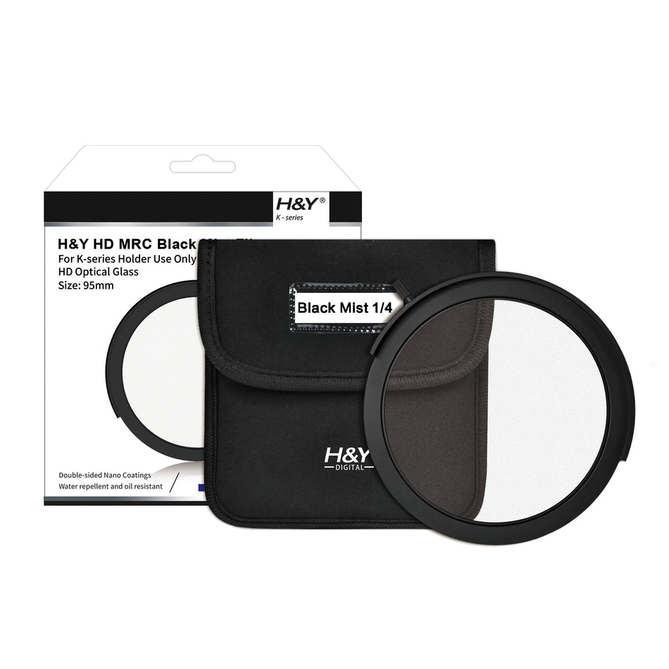 H&Y Filters Drop-in (95mm) Black Mist (1/4) Filter for RevoRing Swift Drop-in Racks & K-Series Magnetic Holder