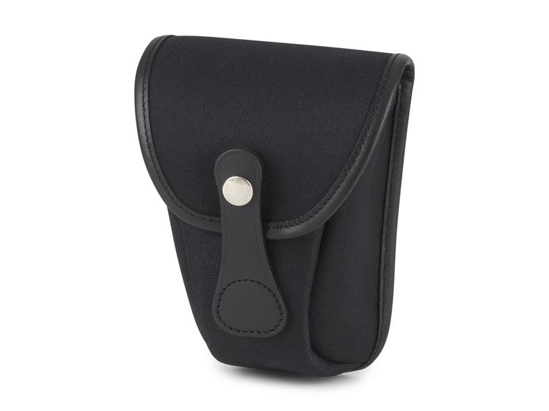 Billingham AVEA 7 End Pocket Pouch - Black FibreNyte / Black Leather