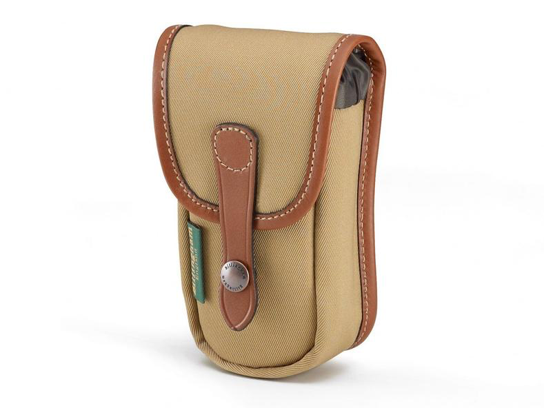 Billingham AVEA 3 End Pocket Pouch - Khaki Canvas / Tan Leather